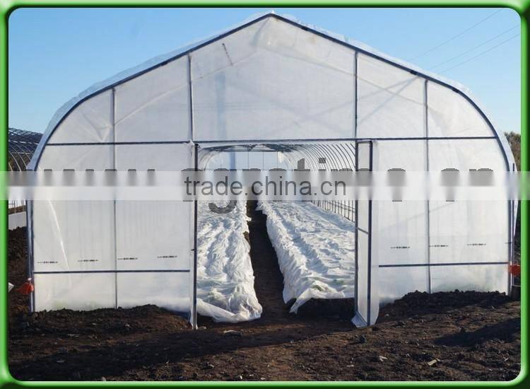 Agrotime greenhouse with manual film roller one stop gardens greenhouse parts hidroponica used for sale