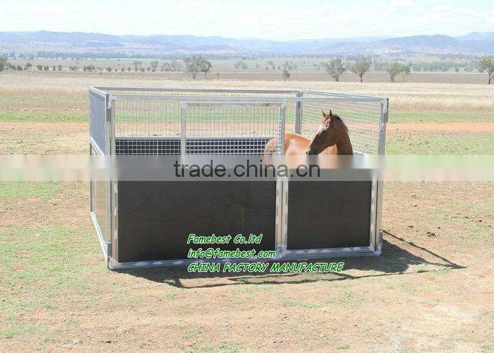 Horse Stable Front Panel with Plastic kick Panels Horse Stall
