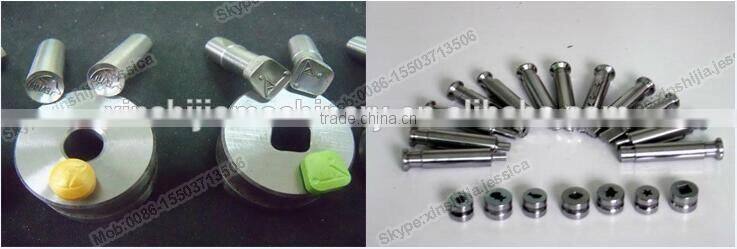 Customized dies with 1 set of die freely single punch tablet press tdp 1.5