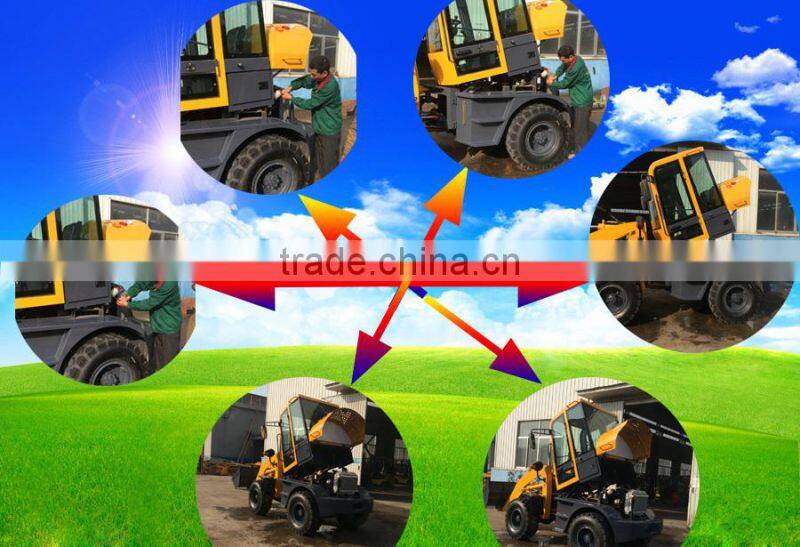 China small garden tractor mini loader with small turning radius