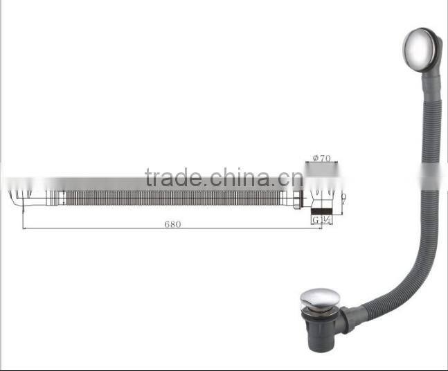 Brass Small Plug of Bathtub Push Drainer Bathtub Waste for Sanitary Drain