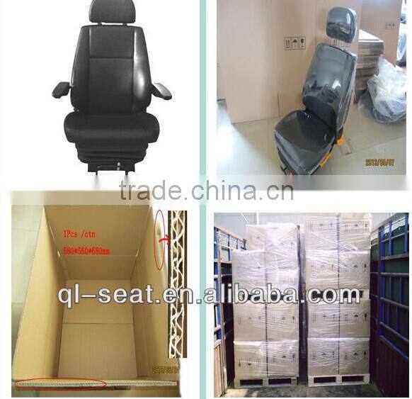 Fully flat air suspension tractor seat with motor