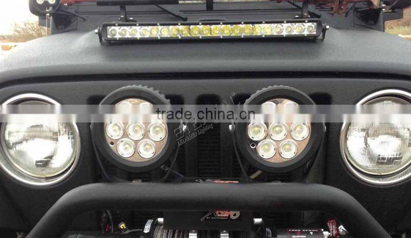 70W round led work light construction equipment heavy duty mining truck trailer led work lamp