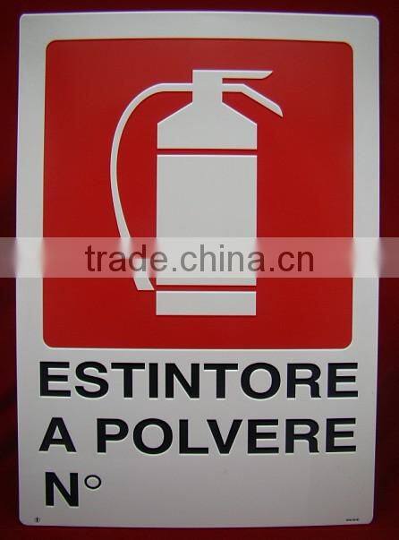 Advertising Fire Extinguisher Metal Sign
