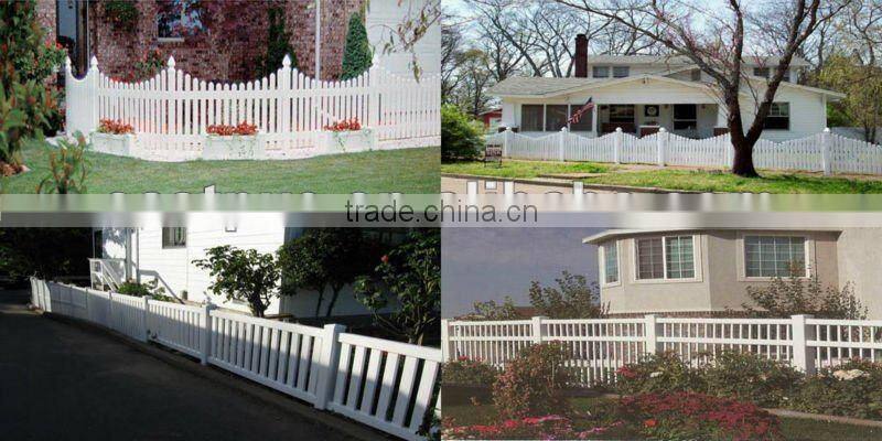 White or Tan vinyl fence