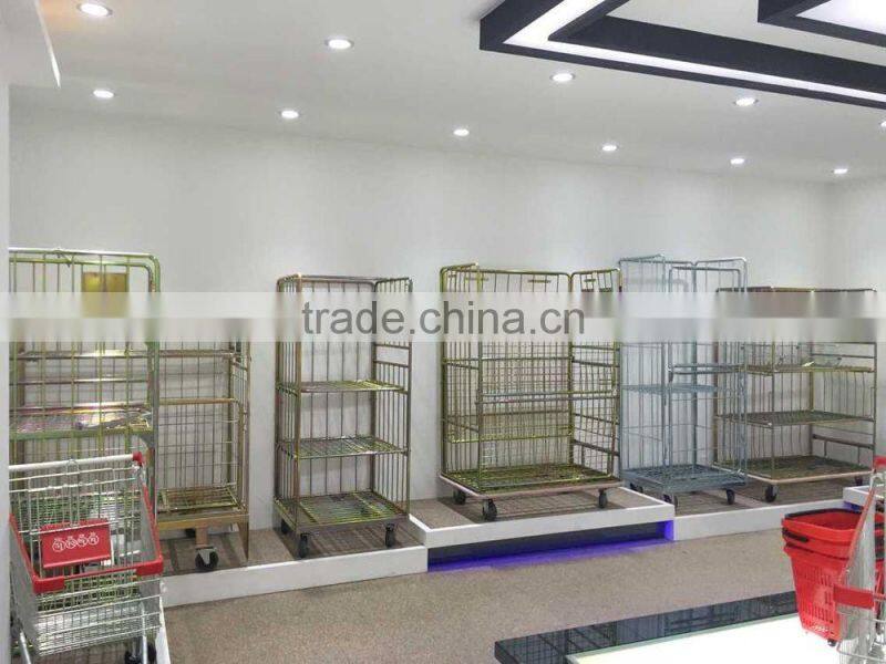 bulk trucks wire enclosure roll cage carts