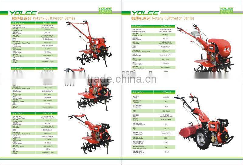 Mini Gasoline Tiller,Gasoline cultivator,7 HP mini Rotary tiller Motor hoe Motor cultivator