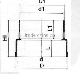 UPVC WC drainage connector DIN/Plastic drainage connector /UPVC drainage connector