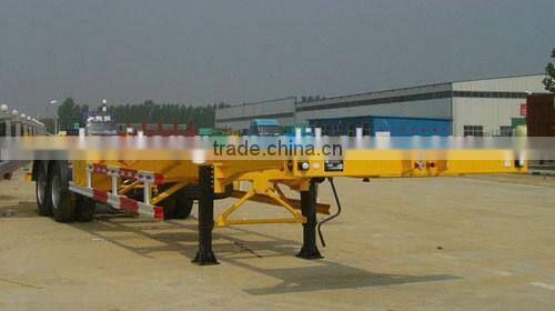 20ft container carrier 2 axle skeleton semi trailer for sale