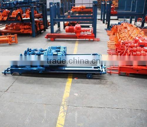 Portable electric borehole drilling rig for quarry