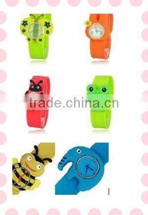 Promotional Kids' Silicone Quartz Slap Watch