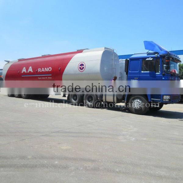 3 Axles Carbon Steel 60000L Oil Tank Semi Trailer