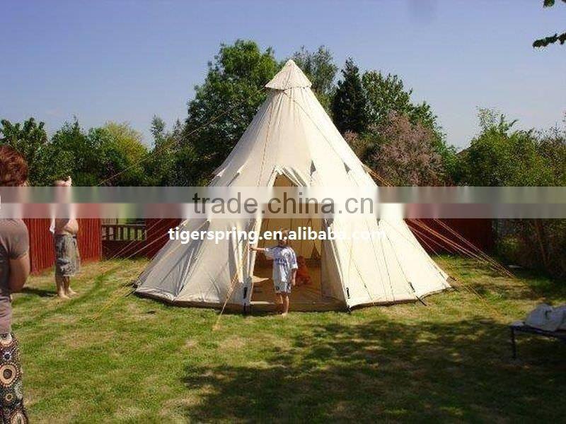 Luxury Canvas Camping Tent 5 person Camping Teepee Tent
