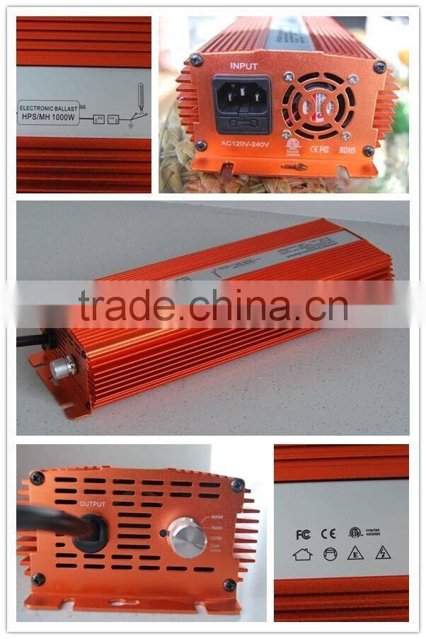 2016 electronic ballast with fan /digital ballast without fan / works with both Metal Halide and high pressure sodium lamps