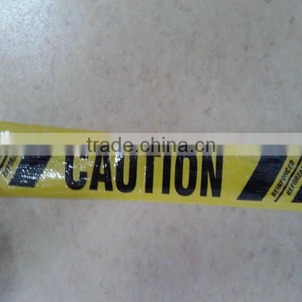 high quality pe woven cloth printable plastic caution tape
