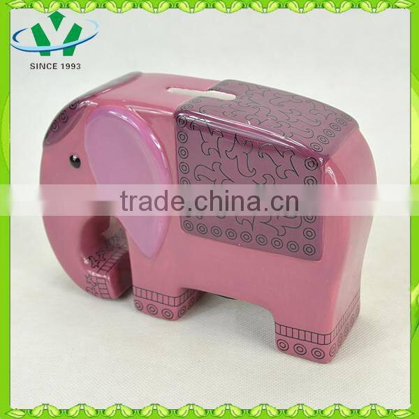 Ceramic elephant piggy bank