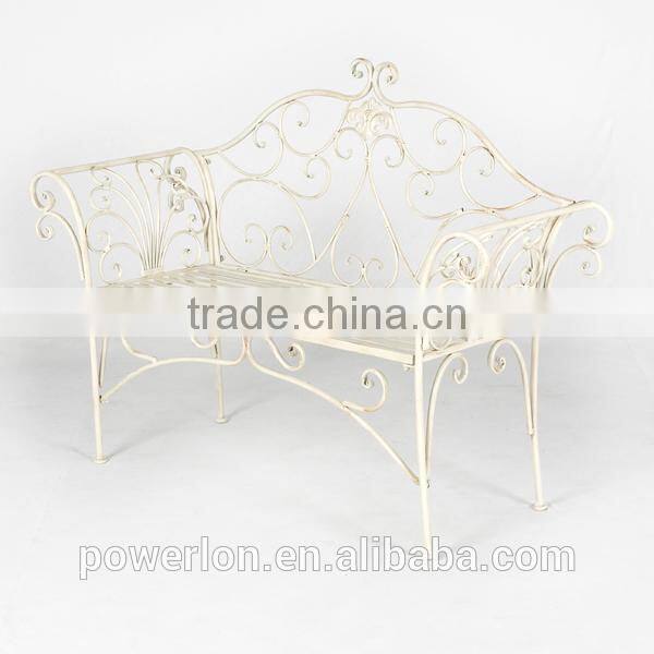 KD Garden Bench Antique Cream Fantastic