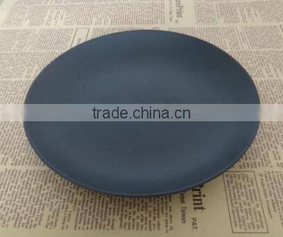 Matt Color Black Ceramic Glazed Plates