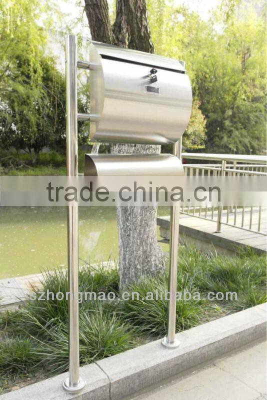 stainless steel wall mounted mailbox