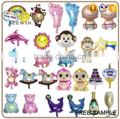 cute cartoon pattern aluminum film balloons