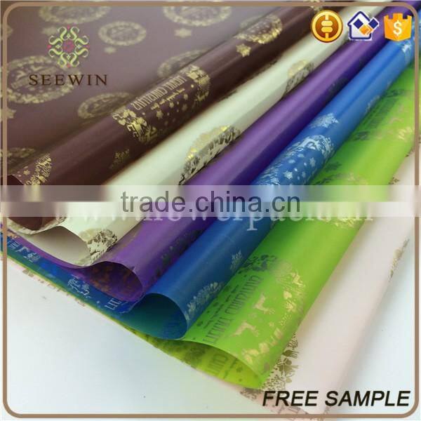 factory direct price bopp floral paper and wrapping paper