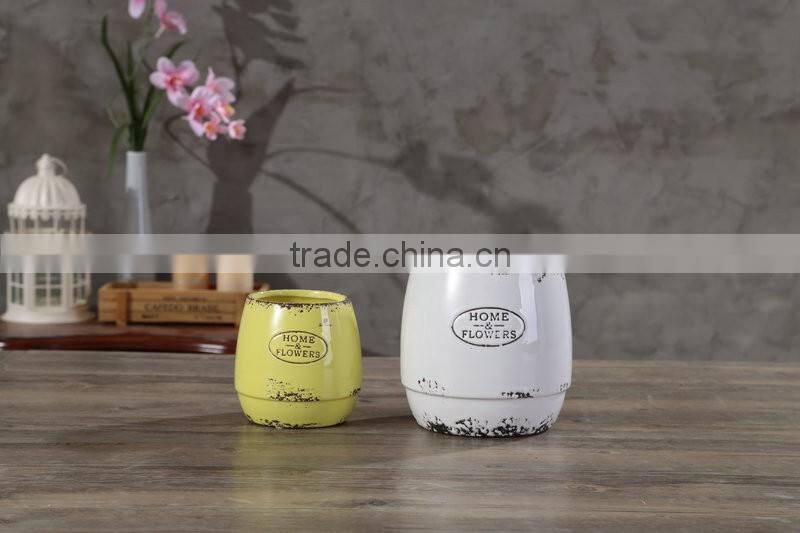 2016 newest garden decoration ceramic/stoneware colorful funny shaped flower pots/plants