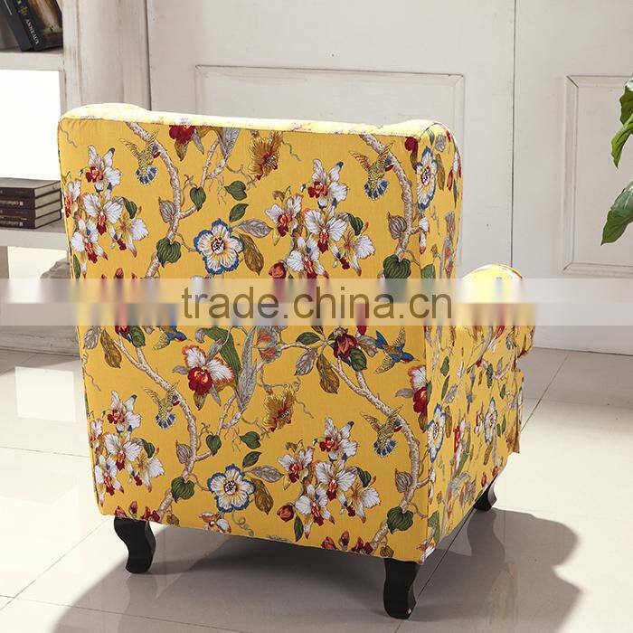 European rustic style fabric sofa chair LQ-804#