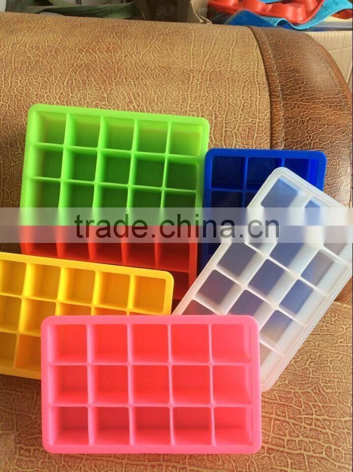 Wholesale Food Grade High Quality Silicone Square Ice Cube Container,Ice Cube Tray