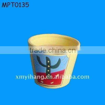 small indoor ceramic pottery pot