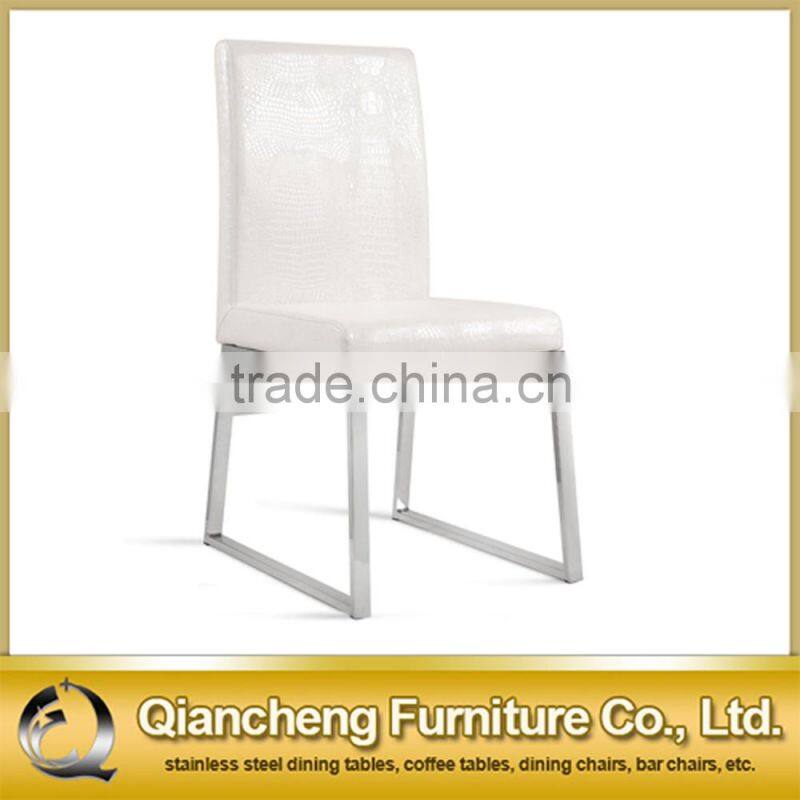 simple cheap stainless steel dining chair