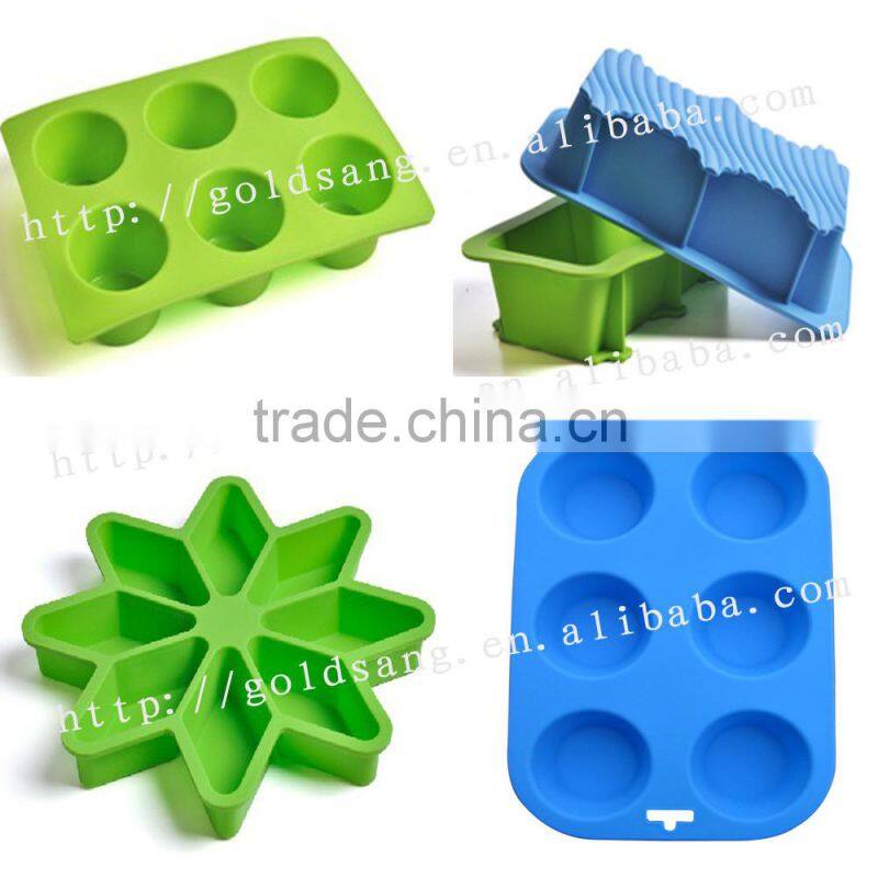 Colorful star multi shape silicone pizza pan cake molds