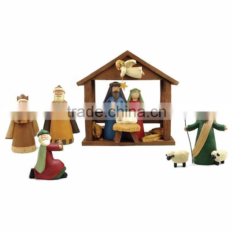 Custom the birth of Jesus miniature nativity Christmas decoration