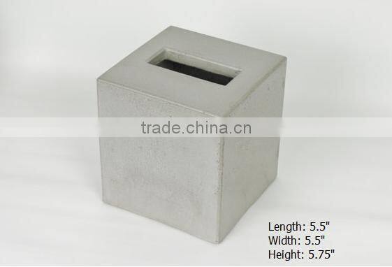 kitchen accessories novel concrete tissue box paper holder for wholesale