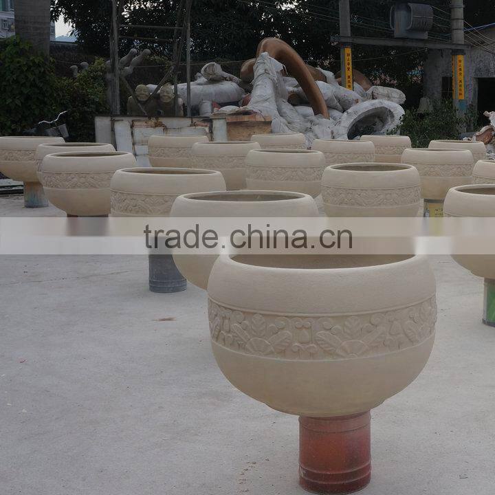 Big round modern flowerpot