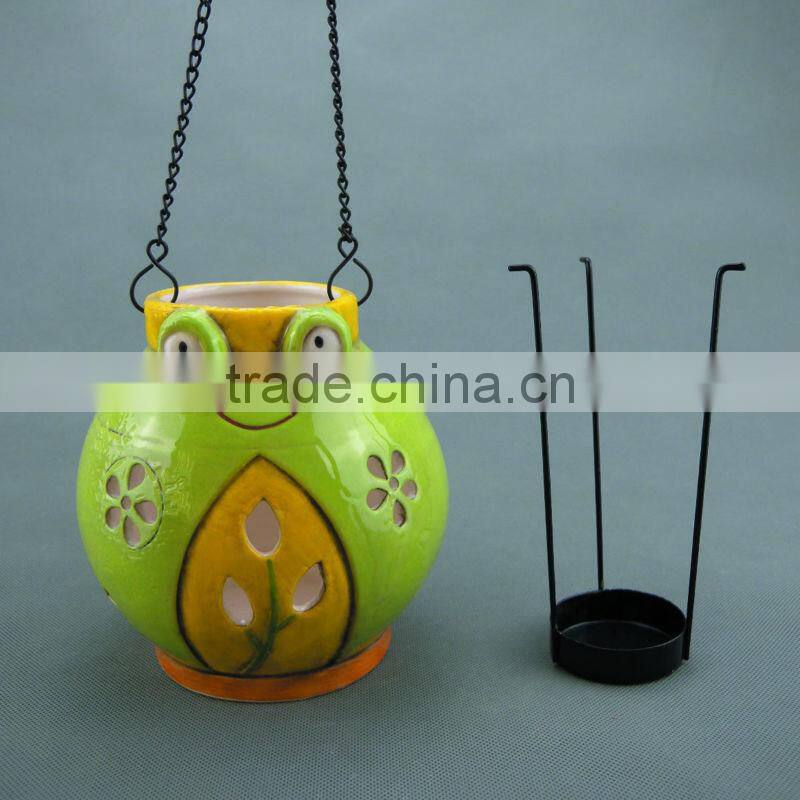 Ceramic Garden Candle Lantern