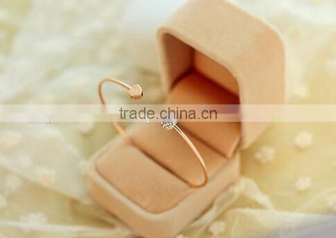 Heart bracelet stainless steel bracelet bangle bracelet