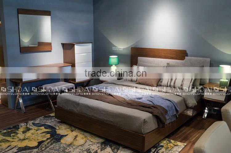 2017 High Quality Wood Bed Foshan B-833