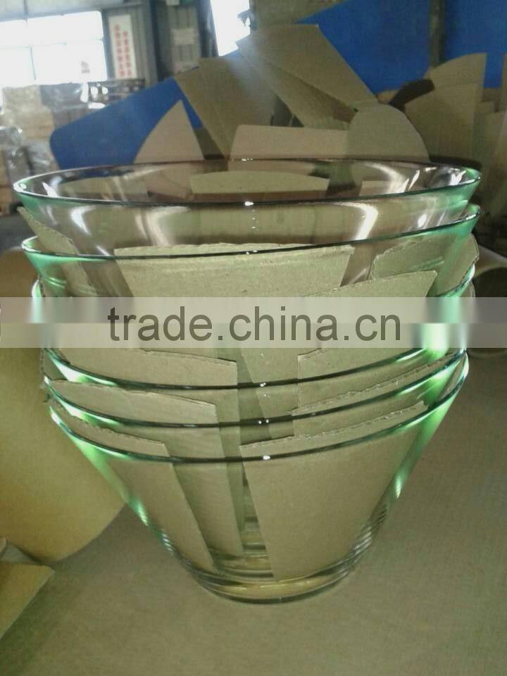 Clear premium glass salad bowl