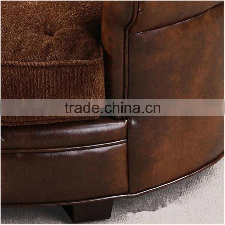 European chair for children with Leather tatami solid wood sofa for furniture living room sofa