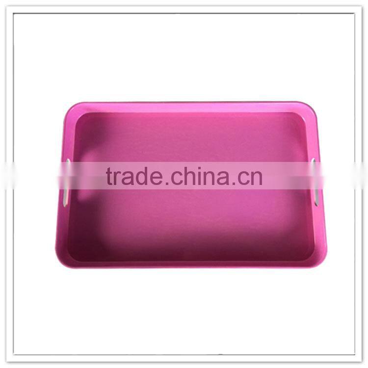Rectangle pink vegetable plastic food tray/egg/seedling/cable/serving tray inch disposable food tray