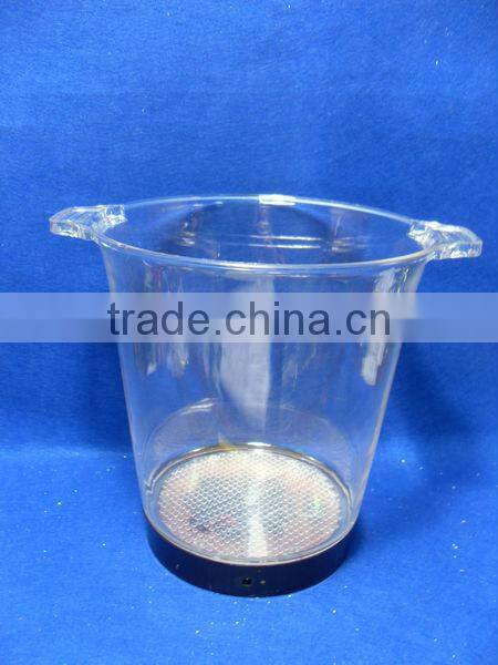 plastic LED 39pcs RBG color changing Barware clear acrylic ice bucket