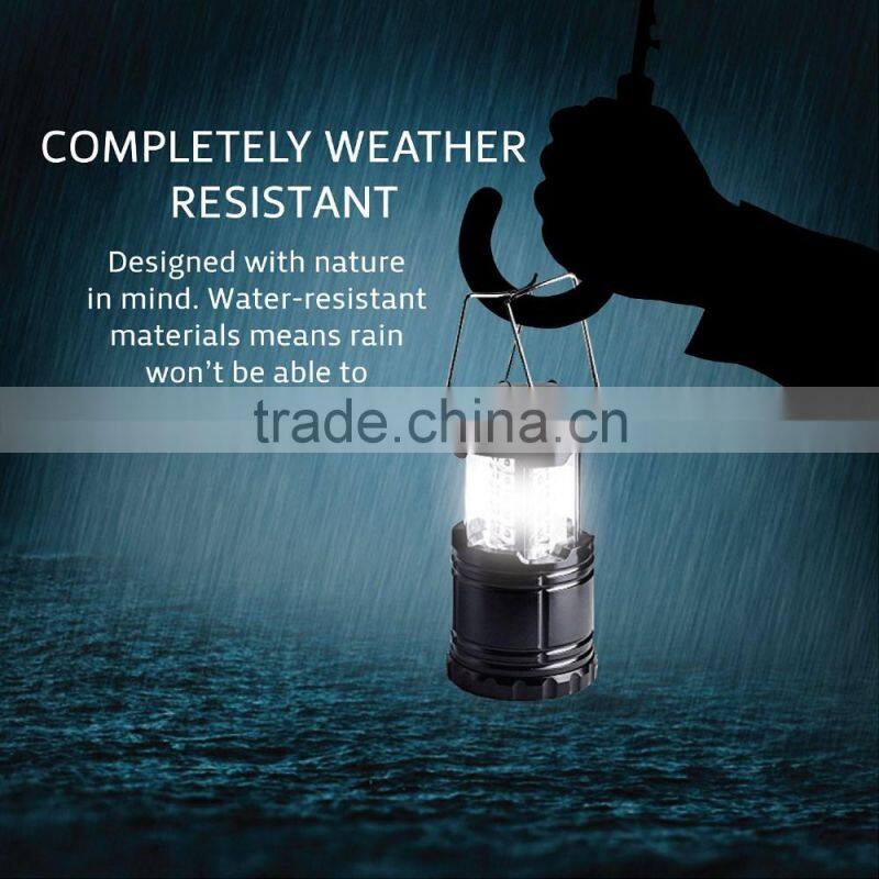 2016 new design 30LED Camping Light suitable for Camping Emergency Hurrrinace