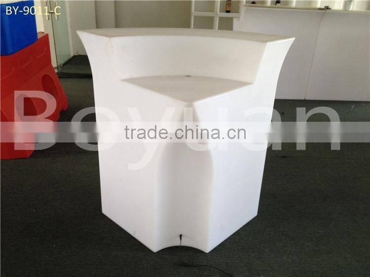 2014 Hot sale LED corner bar table, LED bar counter, led glowing table