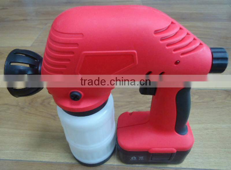 18V Ni-Cd Battery Powered Chargeable Electric Portable Wireless Mini Painting Gun Airless Cordless Paint Sprayer