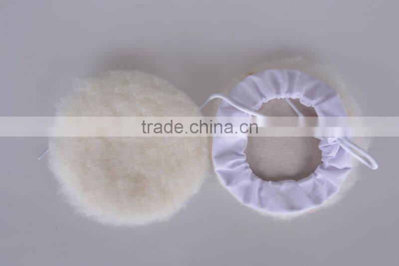 100% wool pad/car polishing pad/wool polishing bonnet