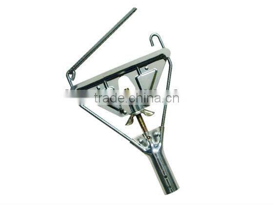 Metal wet mop holder mop gripper without gate