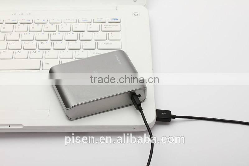 Universal Smart LED Torch Light External Battery PISEN Mobile Power Bank 10000mAh Portable Charger
