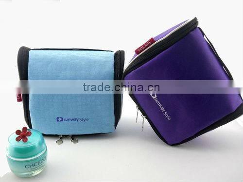 Hot sale Customized Polyester Cosmetic Bag Travel foldable toiletry bag