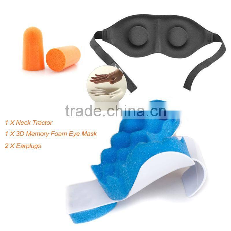 Luxury Memory Foam 3D Sleeping Eye Mask Cover Travel Nap Pillow