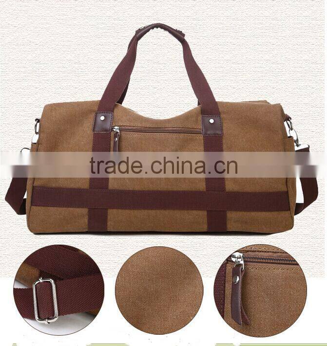 Custom colors canvas duffel travel bag